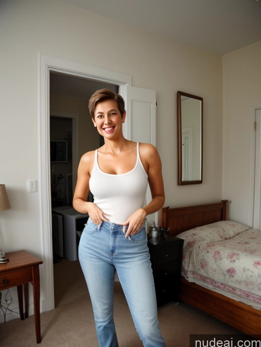 related ai porn images free for Busty Big Ass Big Hips Long Legs Tall Pubic Hair 50s Happy Brunette Pixie White Wife Or Girlfriend High Heels Full Frontal Bedroom Jeans Tank Top Jeans Undone