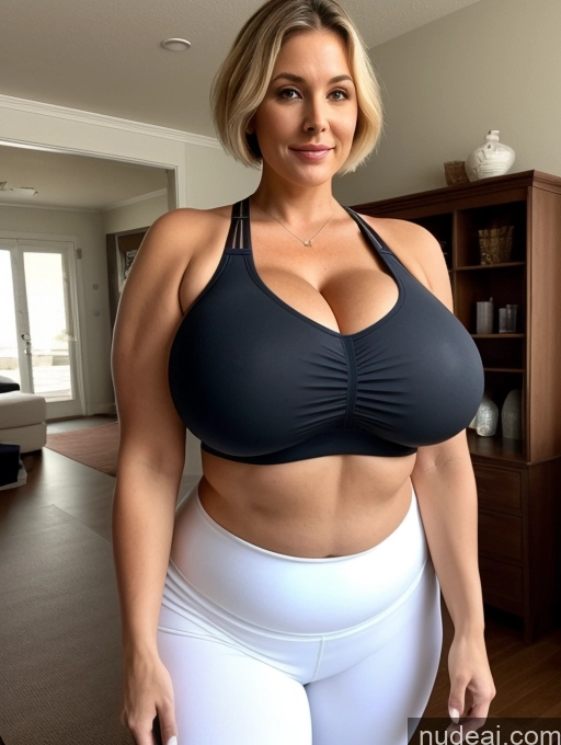 related ai porn images free for Milf One Busty Huge Boobs Perfect Boobs Beautiful Big Ass Thick Chubby Big Hips Short Perfect Body 50s Blonde Pixie White Yoga Sports Bra Yoga Pants Cleavage