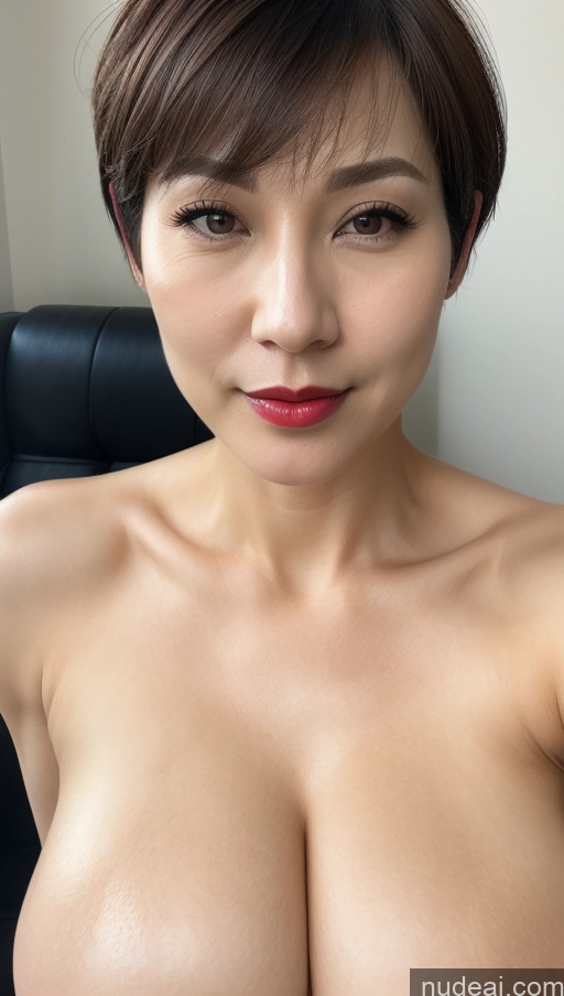 related ai porn images free for Woman One Huge Boobs Beautiful Lipstick Fairer Skin 40s Short Hair Korean Close-up View Detailed Simple