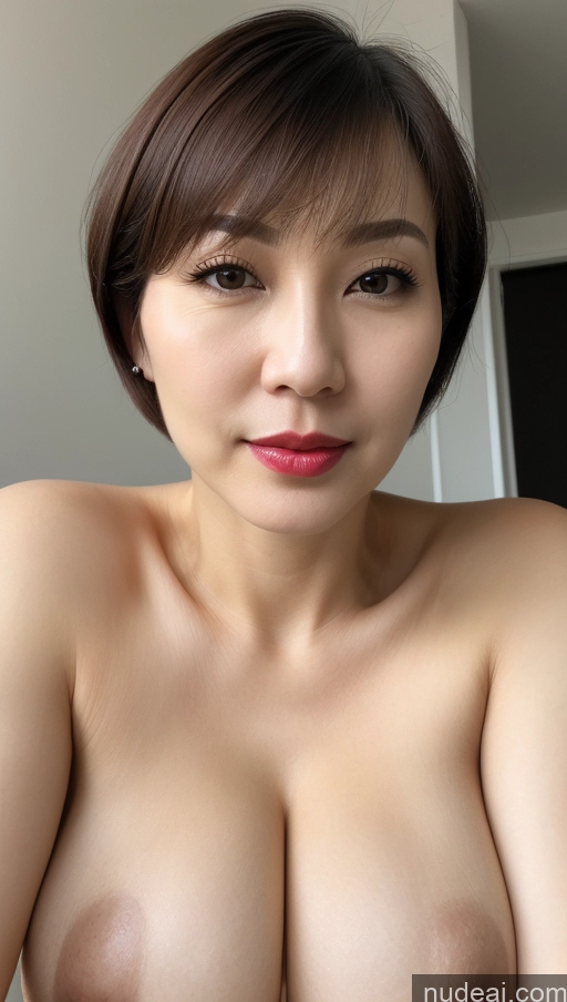 related ai porn images free for Woman One Huge Boobs Beautiful Lipstick Fairer Skin 40s Short Hair Korean Close-up View Detailed Simple