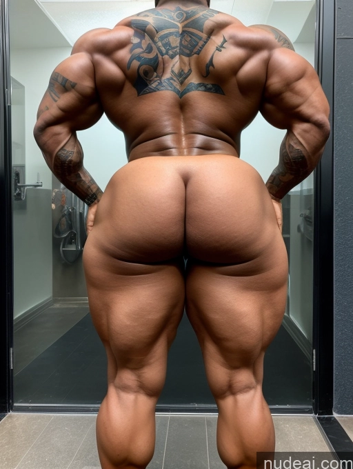 ai nude image of a close up of a person with a big ass standing in a bathroom pics of Bodybuilder Huge Boobs Beautiful Tattoos Muscular Big Ass Thick Nigerian