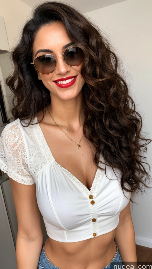 related ai porn images free for Woman One Beautiful Sunglasses Lipstick Small Ass Abs Tall Fairer Skin 30s Happy Black Hair Curly Hair Indian Perfect Boobs Front View Blouse