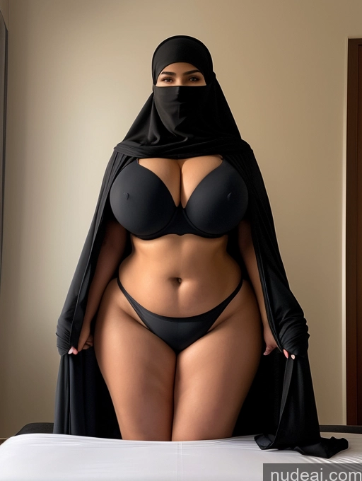 related ai porn images free for Huge Boobs Big Hips Niqab Partially Nude Push-up Bra