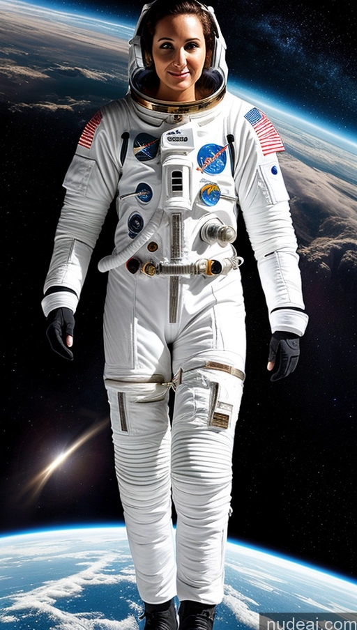 ai nude image of arafed astronaut in space suit standing in front of the earth pics of Space Suit