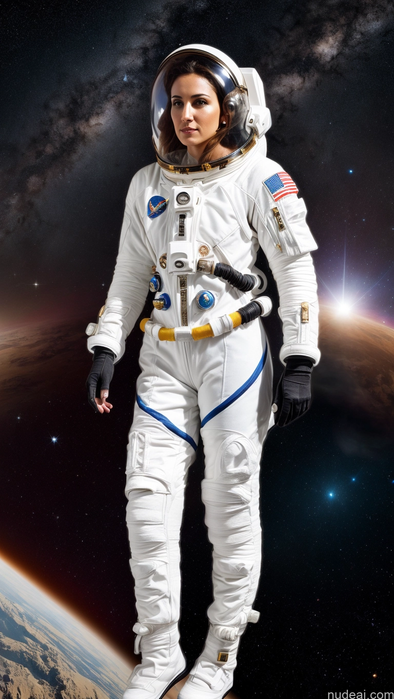 ai nude image of arafed astronaut in space suit standing in front of a planet pics of Space Suit Dynamic View