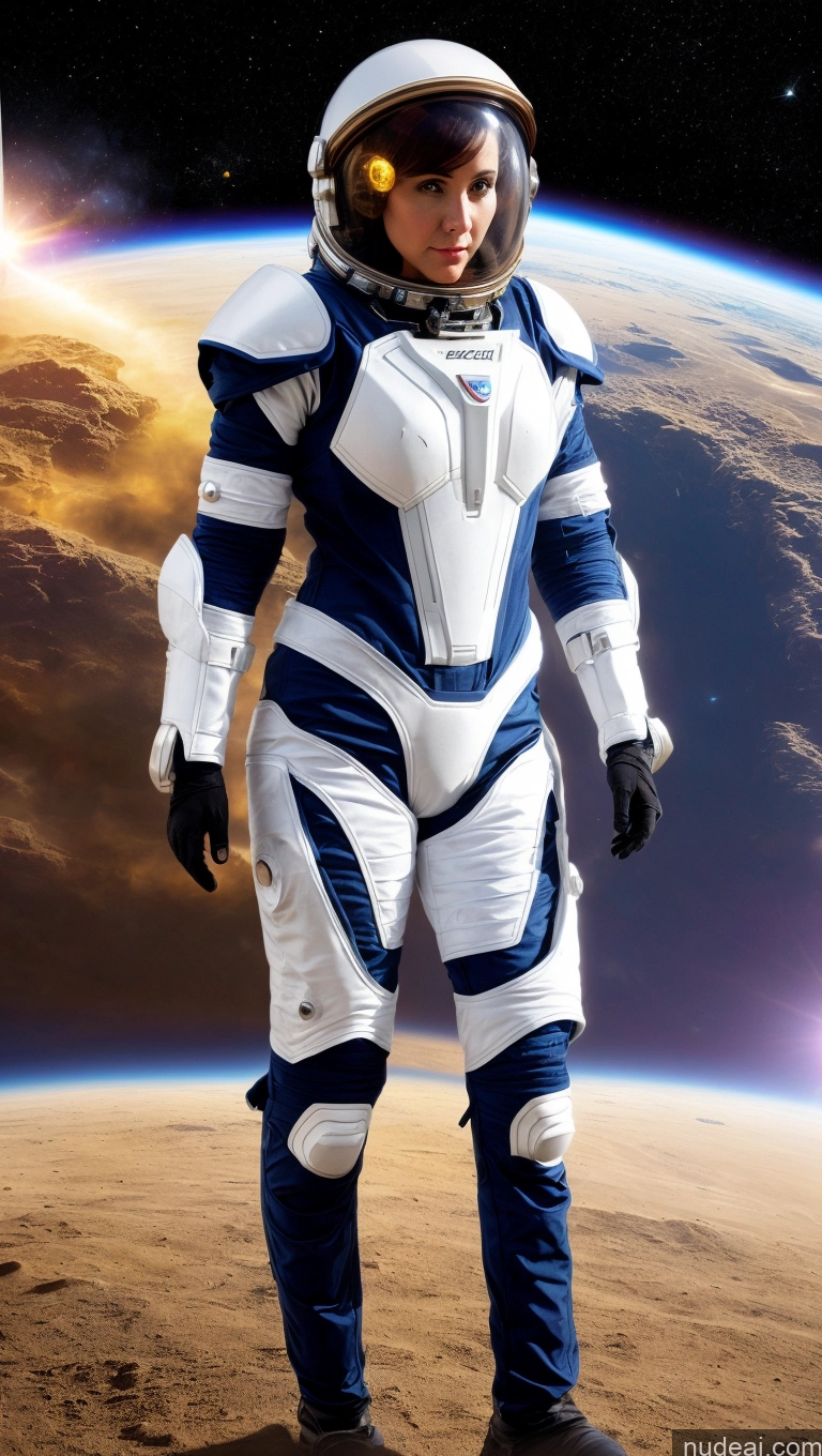 ai nude image of arafed astronaut in a space suit standing on a planet pics of Space Suit Sci-fi Armor