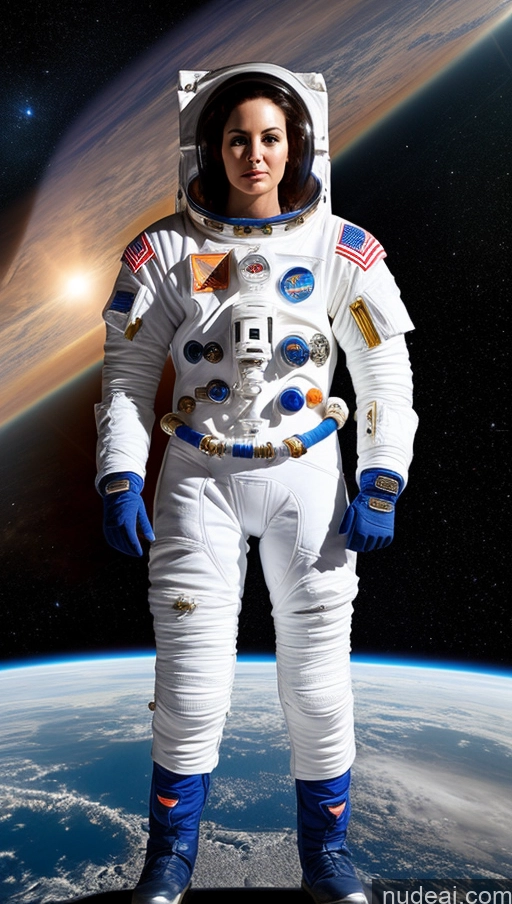 ai nude image of arafed astronaut in space suit standing in front of a planet pics of Space Suit Suit