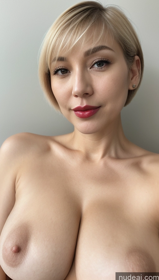 related ai porn images free for Woman One Huge Boobs Beautiful Lipstick Fairer Skin 40s Blonde Short Hair Korean Close-up View Detailed Simple