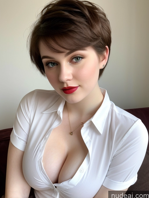 related ai porn images free for Beautiful Fairer Skin Thick 18 Brunette Russian Close-up View Lipstick Shirt Perfect Boobs Busty Pixie