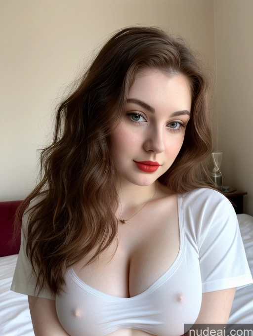 related ai porn images free for Beautiful Fairer Skin Thick 18 Brunette Russian Close-up View Lipstick Shirt Perfect Boobs Busty Messy