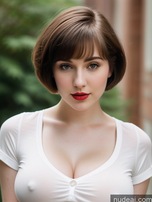 related ai porn images free for Beautiful Fairer Skin Thick 18 Brunette Russian Close-up View Lipstick Shirt Perfect Boobs Busty Short Hair