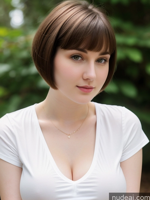 related ai porn images free for Beautiful Fairer Skin Thick 18 Brunette Russian Close-up View Perfect Boobs Busty Shirt Short Hair