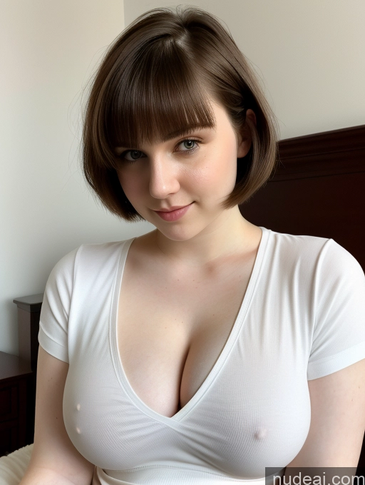 related ai porn images free for Beautiful Fairer Skin Thick 18 Brunette Russian Close-up View Perfect Boobs Busty Shirt Short Hair Bedroom