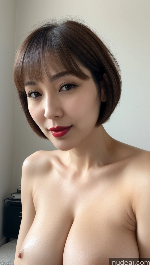 related ai porn images free for Woman One Huge Boobs Beautiful Lipstick Fairer Skin 40s Short Hair Korean Close-up View Detailed Simple