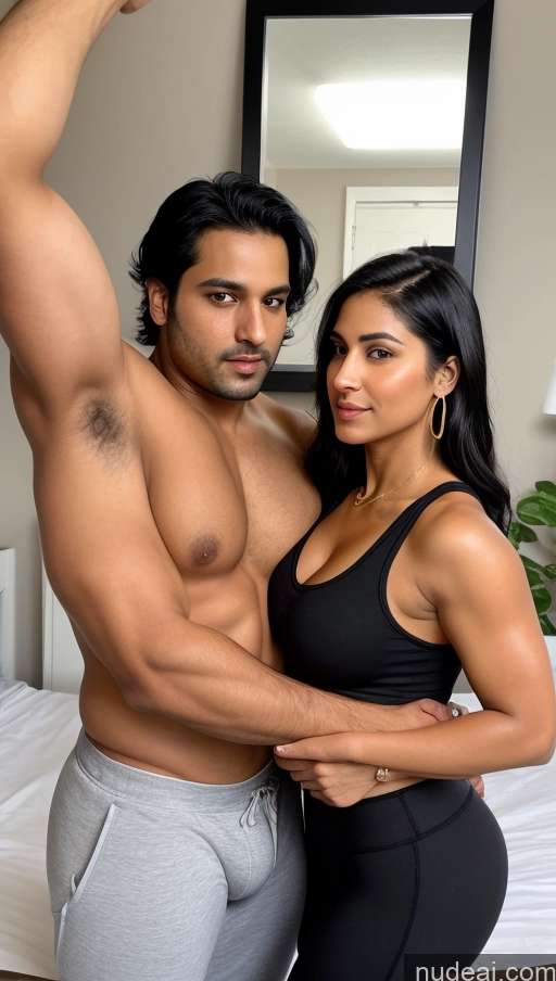 related ai porn images free for Woman + Man Small Tits Beautiful Muscular Big Ass Thick Big Hips Fat Chubby Perfect Body Pubic Hair 30s Serious Sexy Face Black Hair Indian Mirror Selfie Bedroom Front View Gold Jewelry Detailed Cumshot Tank Top Yoga Pants Pajamas