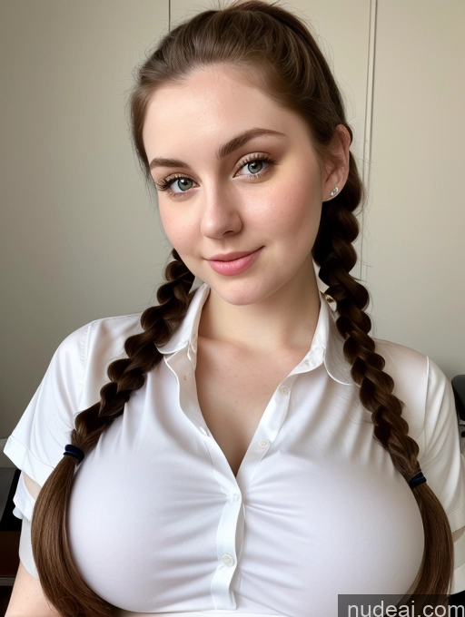 related ai porn images free for Busty Perfect Boobs Beautiful Thick Fairer Skin 18 Brunette Pigtails Russian Close-up View Shirt Detailed