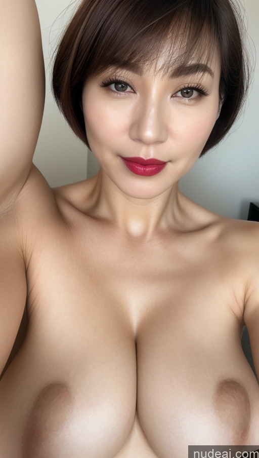 related ai porn images free for Woman One Huge Boobs Beautiful Lipstick Fairer Skin 40s Short Hair Korean Close-up View Detailed Simple