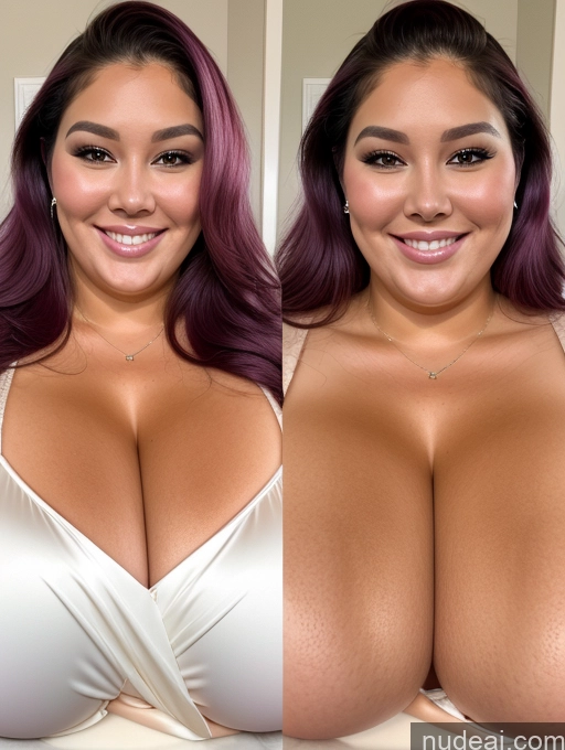 related ai porn images free for Miss Universe Model Thick Chubby Fat Busty Huge Boobs Perfect Boobs Beautiful 30s Happy Filipina Blouse Cleavage Onoff Close-up View Purple Hair