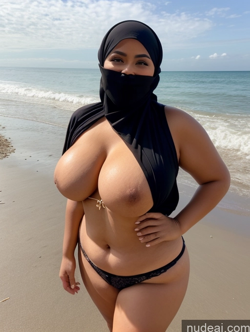 related ai porn images free for One Busty Big Ass Chubby Big Hips 40s Seductive Black Hair Messy Indonesian Beach Front View Bending Over Milf Happy Casual Blouse Niqab Cleavage