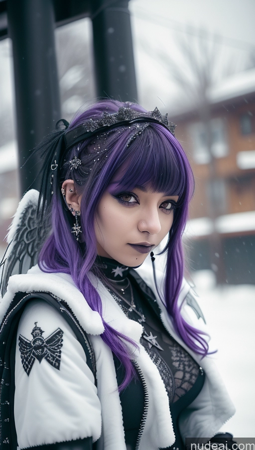 related ai porn images free for Athlete Perfect Boobs Purple Hair Ethiopian Snow Close-up View Angel Gothic Punk Girl