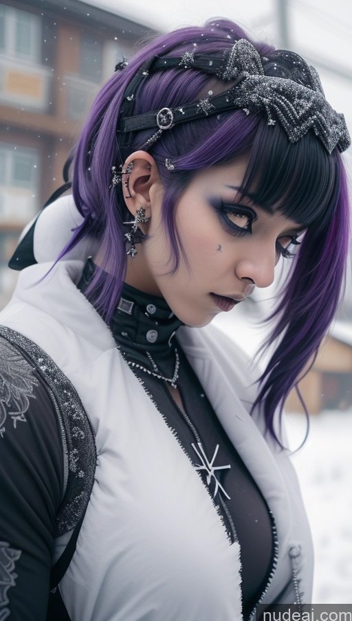 related ai porn images free for Athlete Perfect Boobs Purple Hair Ethiopian Snow Close-up View Angel Gothic Punk Girl