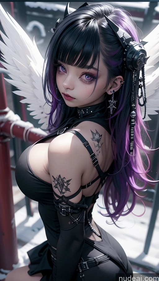 related ai porn images free for Athlete Perfect Boobs Purple Hair Ethiopian Snow Close-up View Angel Gothic Punk Girl