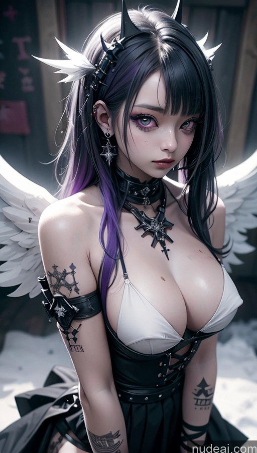 related ai porn images free for Athlete Perfect Boobs Purple Hair Ethiopian Snow Close-up View Angel Gothic Punk Girl