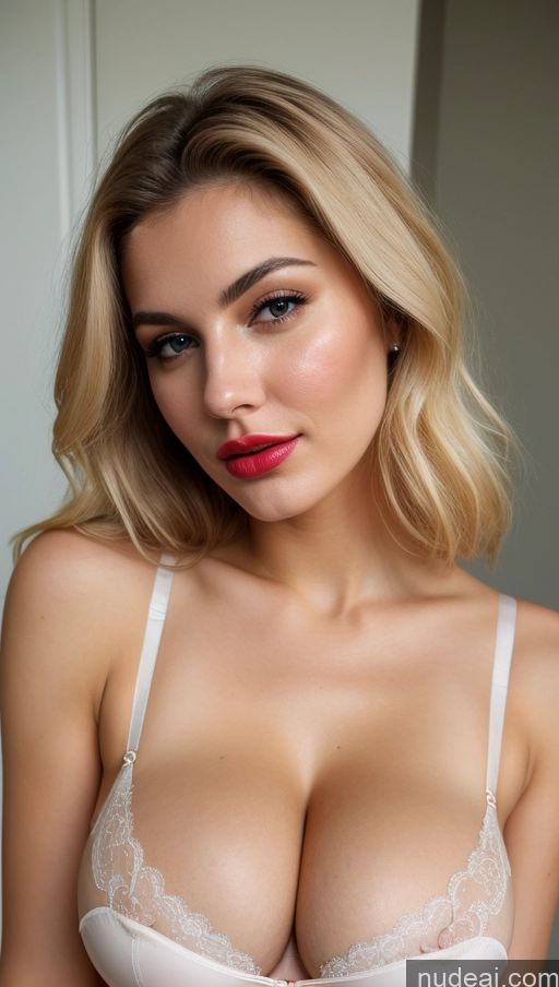 ai nude image of blond woman with big breast wearing white bra and red lipstick pics of Woman Busty Perfect Boobs Beautiful Lipstick Perfect Body 18 Sexy Face Blonde White Film Photo Cumshot Push-up Bra Skinny