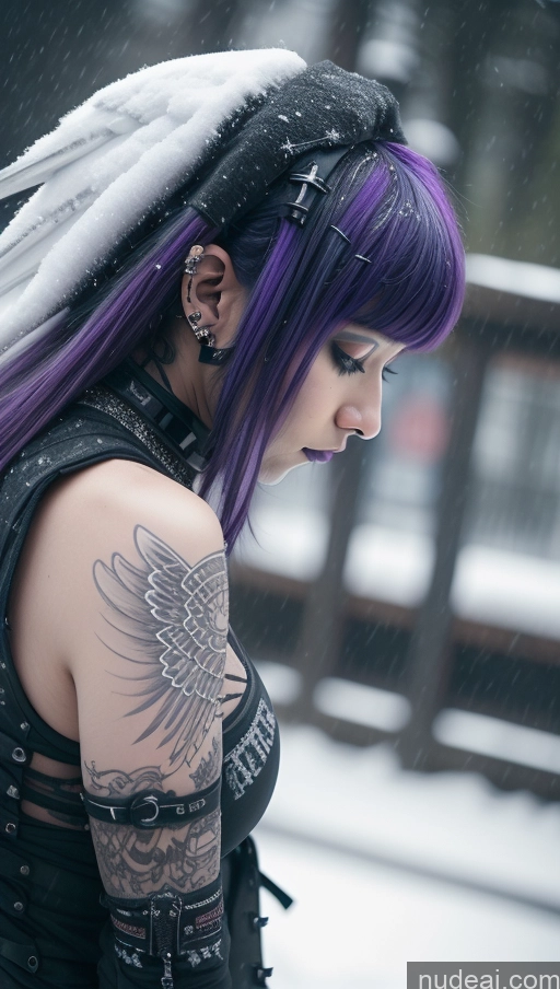 related ai porn images free for Athlete Purple Hair Ethiopian Snow Close-up View Angel Gothic Punk Girl Perfect Boobs