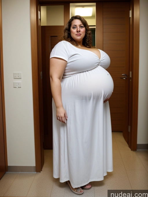 ai nude image of pregnant woman in white dress standing in hallway of office building pics of Hairy Women Wife Or Girlfriend Big Hips Long Legs Pubic Hair Seductive Sexy Face Brunette Italian Curly Hair 50s Pregnant Fat Obese Huge Boobs Hospital Long Skirt