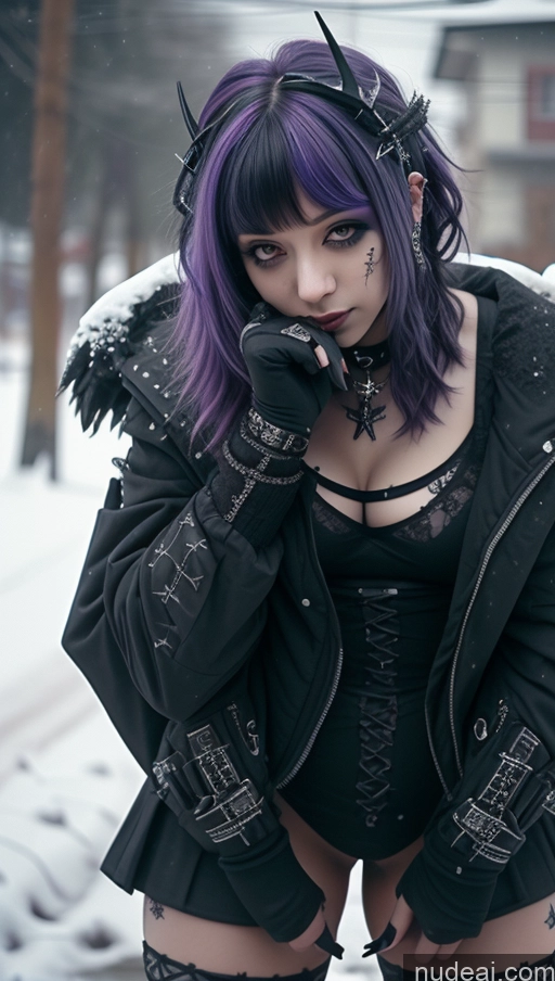 related ai porn images free for Athlete Purple Hair Ethiopian Snow Close-up View Angel Gothic Punk Girl Perfect Boobs Cleavage