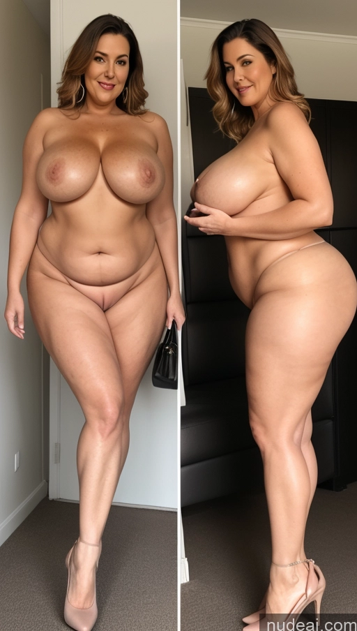 ai nude image of arafed woman with huge breastes posing in a room pics of Busty Big Hips Big Ass Chubby Tall Long Legs Abs Perfect Boobs Beautiful Nude High Heels Two 70s