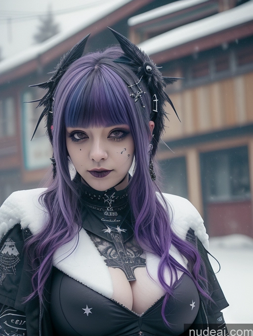 related ai porn images free for Athlete Busty Perfect Boobs Purple Hair Angel Gothic Punk Girl Ethiopian Close-up View Snow