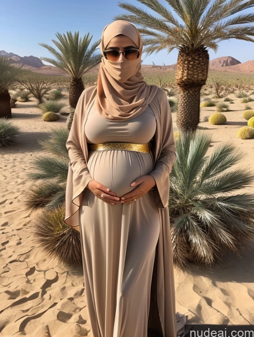 related ai porn images free for Model Huge Boobs Beautiful Tanned Skin 20s Messy Middle Eastern Oasis Niqab Stylish Gold Jewelry Pregnant