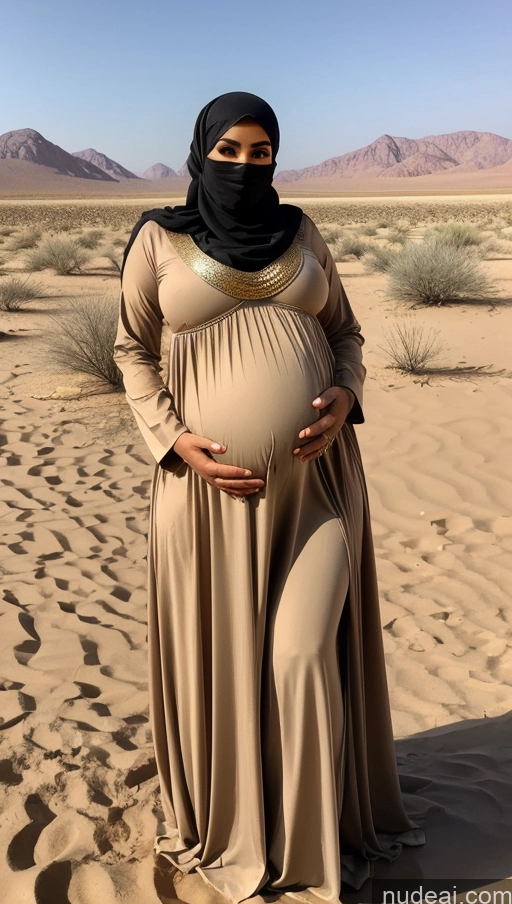 related ai porn images free for Model Huge Boobs Beautiful Tanned Skin 20s Messy Middle Eastern Oasis Niqab Stylish Gold Jewelry Pregnant Thick