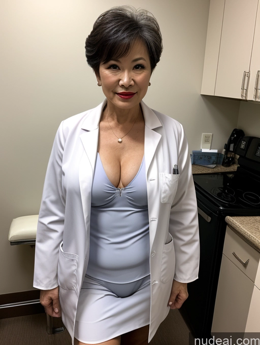 related ai porn images free for Milf Perfect Boobs Lipstick Pixie Bra Doctor Lab Coat Cleavage Partially Nude Dark Lighting 60s Chinese