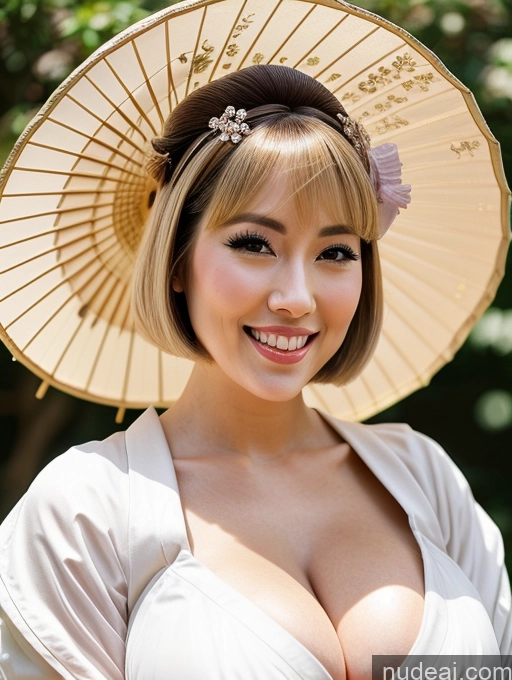 related ai porn images free for Woman Busty Beautiful Skinny 20s Happy Laughing Huge Boobs Short Hair Blonde Geisha British Dress