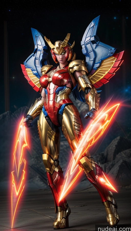 related ai porn images free for Bodybuilder Perfect Boobs Superhero SuperMecha: A-Mecha Musume A素体机娘 Has Wings Powering Up