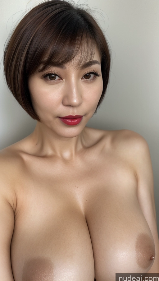 related ai porn images free for Woman One Huge Boobs Beautiful Lipstick Fairer Skin 40s Short Hair Korean Close-up View Detailed