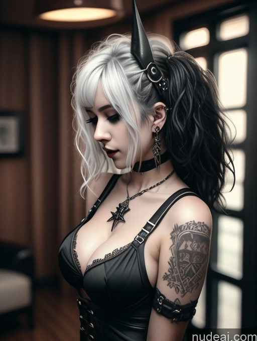 related ai porn images free for Busty Perfect Boobs Close-up View Gothic Punk Girl Model Perfect Body Beautiful 18 White Hair Curly Hair Russian Bedroom Nude Detailed One Dominatrix