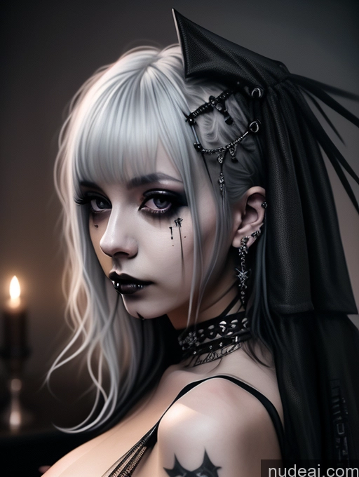 related ai porn images free for Busty Perfect Boobs Close-up View Gothic Punk Girl Model Perfect Body Beautiful 18 White Hair Curly Hair Russian Bedroom Nude Detailed Goth Cumshot