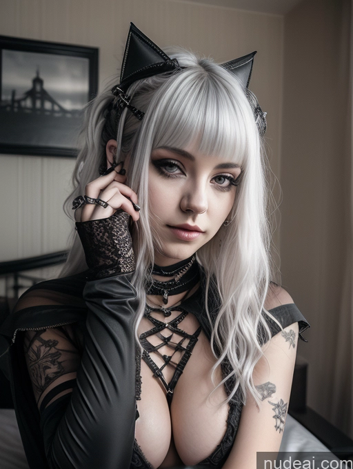 related ai porn images free for Busty Perfect Boobs Close-up View Gothic Punk Girl Model Perfect Body Beautiful 18 White Hair Curly Hair Russian Bedroom Nude Detailed Bdsm