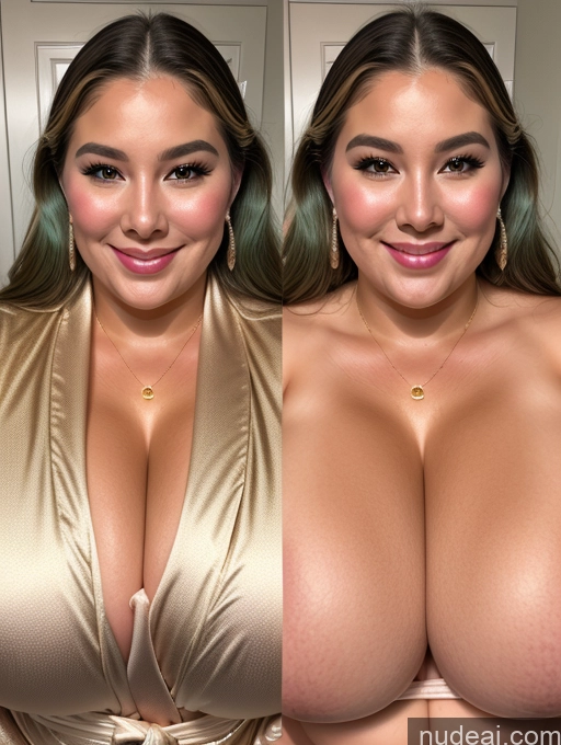 related ai porn images free for Miss Universe Model Busty Huge Boobs Perfect Boobs Beautiful Thick Chubby Fat 30s Happy Filipina Close-up View Bathrobe Onoff Cleavage Green Hair Satin Gold Jewelry Pearl Jewelry Jewelry Diamond Jewelry