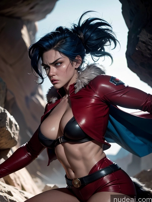 related ai porn images free for Side View 18 Fairer Skin Detailed Cave Superhero Small Tits Perfect Boobs Messy Fur Jumping Thick Muscular Big Hips Abs Tall Blue Hair Powering Up Batwoman Serious Angry Superheroine Fantasy Style Jeff Easley