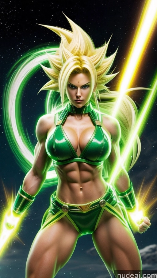 related ai porn images free for Neon Lights Clothes: Green Perfect Boobs Super Saiyan Super Saiyan 3 Green Hair Muscular Abs SSS: A-Mecha Musume A素体机娘 Powering Up