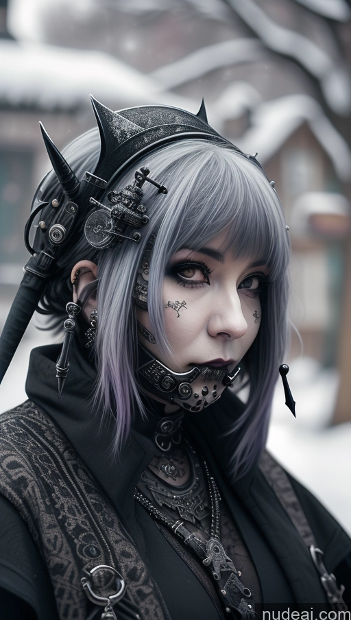 related ai porn images free for Milf Purple Hair Nigerian Snow Close-up View Gothic Punk Girl Steampunk Perfect Boobs Busty