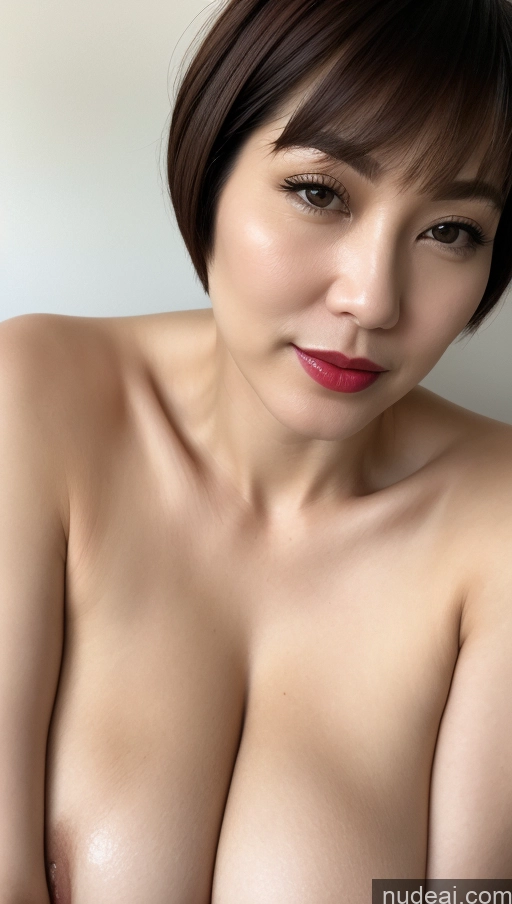 related ai porn images free for Woman One Huge Boobs Beautiful Lipstick Fairer Skin 40s Short Hair Korean Close-up View Detailed