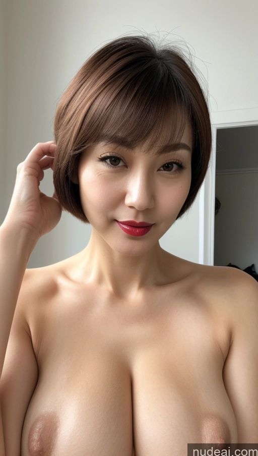 related ai porn images free for Woman One Huge Boobs Beautiful Lipstick Fairer Skin 40s Short Hair Korean Close-up View Detailed