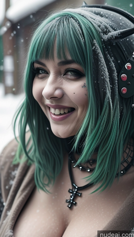 related ai porn images free for Milf Busty Perfect Boobs Chubby Green Hair Ethiopian Snow Close-up View Gothic Punk Girl Laughing