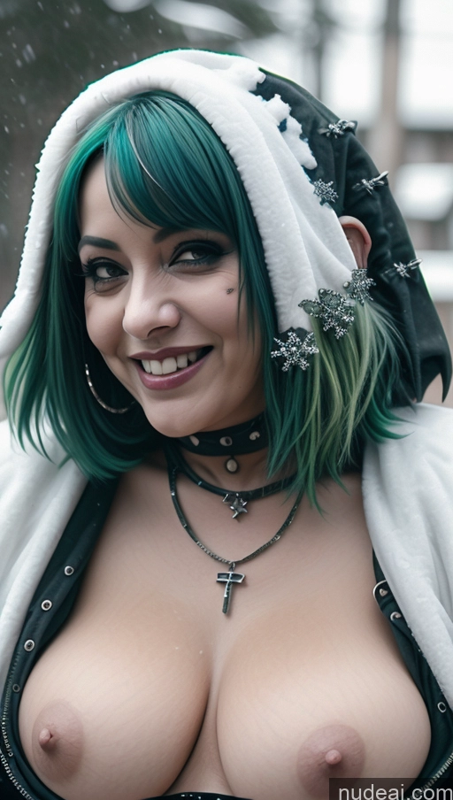 related ai porn images free for Milf Busty Perfect Boobs Chubby Green Hair Ethiopian Snow Close-up View Gothic Punk Girl Laughing